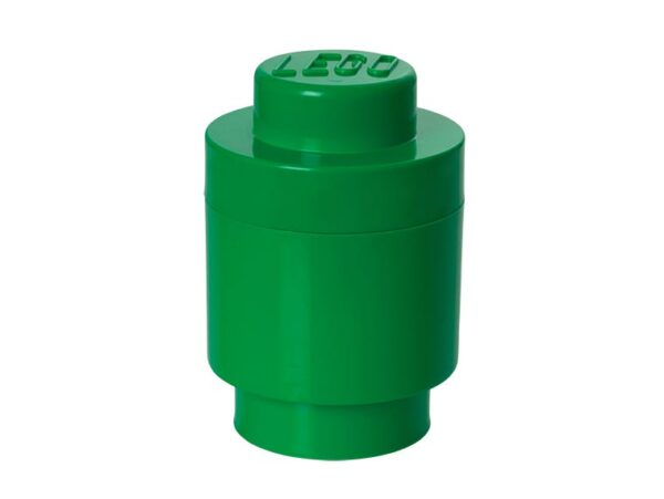 1-Stud Round Storage Brick - Green