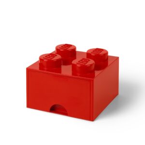 LEGO 4-stud Bright Red Storage Brick Drawer