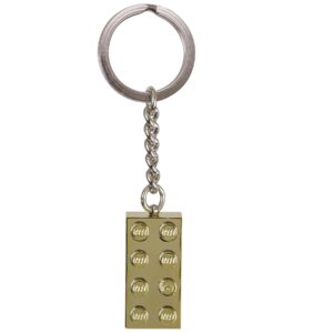 LEGO Gold 2x4 Stud Key Chain