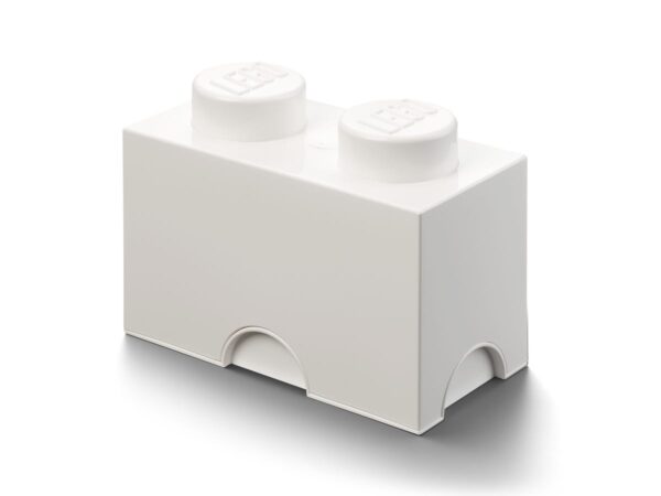 2-Stud Storage Brick - White