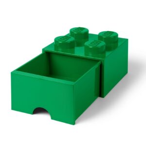 4-Stud Brick Drawer - Green