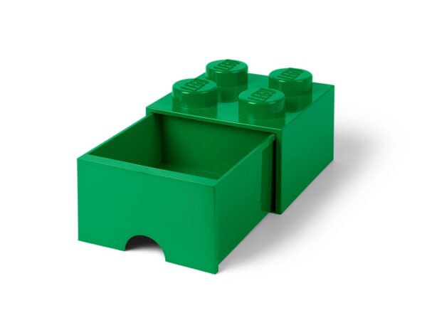 4-Stud Brick Drawer - Green
