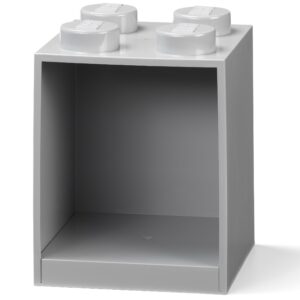 4-Stud Brick Shelf - Gray