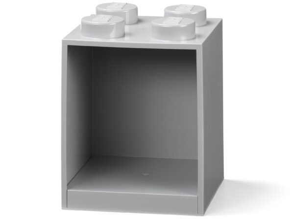4-Stud Brick Shelf - Gray