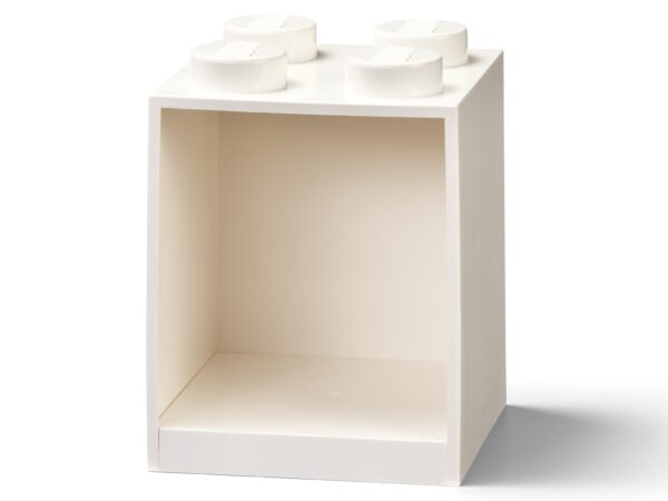 4-Stud Brick Shelf - White