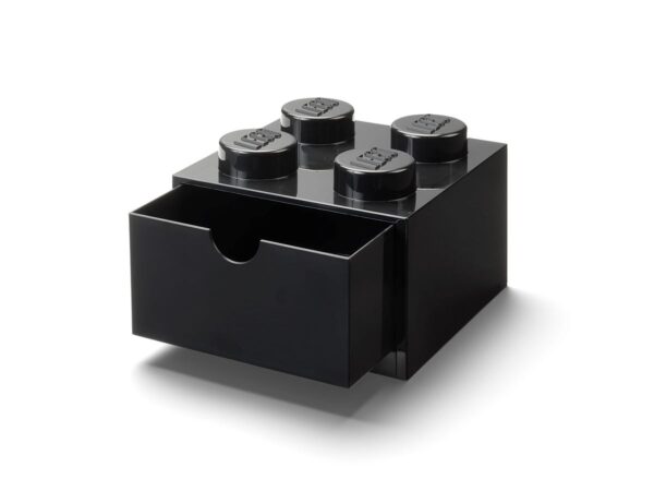 4-Stud Desk Drawer - Black