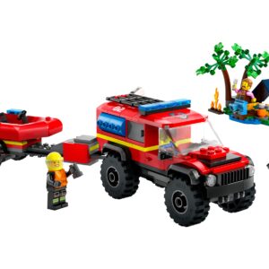 4x4 Fire Truck with Rescue Boat