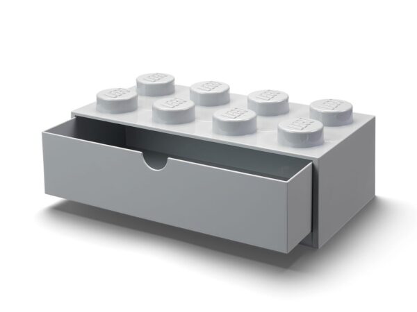 8-Stud Desk Drawer - Gray