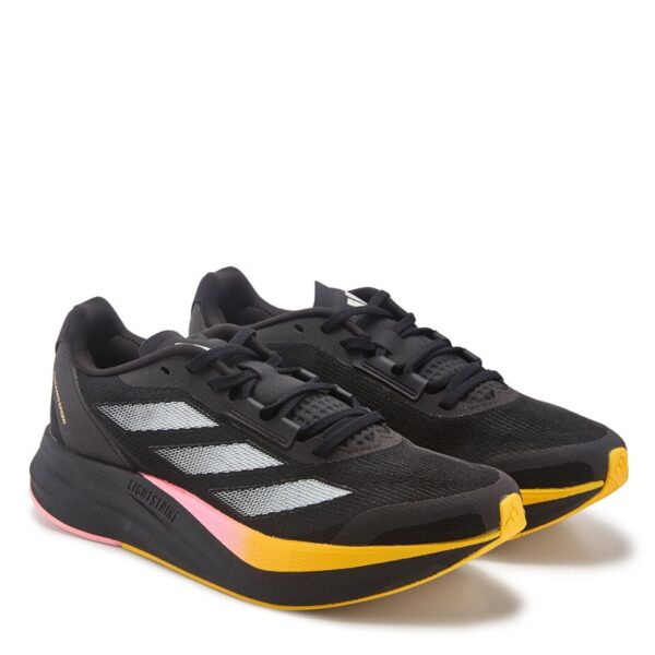 Adidas Women's Duramo Speed Running Shoes (Black/Yellow/Pink) - Size 10.0 M