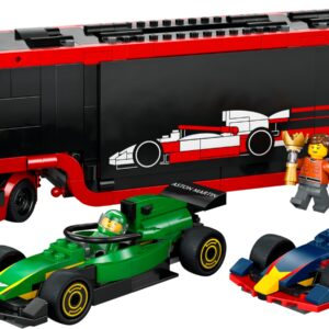 F1 Truck with RB20 & AMR24 F1 Cars