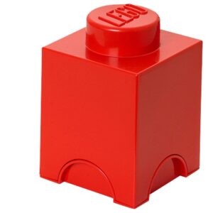 LEGO 1-stud Red Storage Brick
