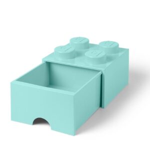 LEGO 4-Stud Aqua Light Blue Storage Brick Drawer