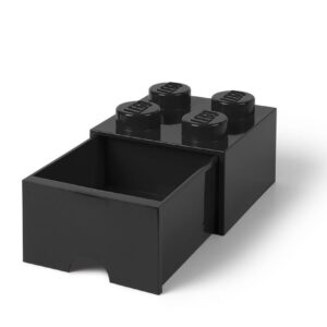LEGO 4-Stud Black Storage Brick Drawer
