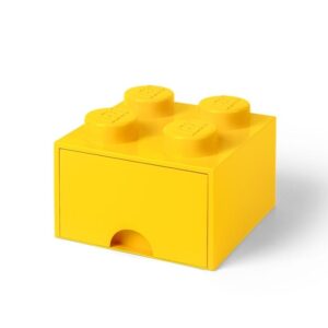 LEGO 4-stud Bright Yellow Storage Brick Drawer