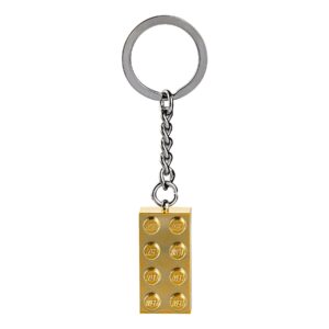LEGO Gold 2x4 Stud Key Chain