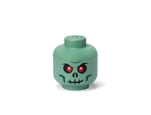 Small Skeleton Storage Head - Green